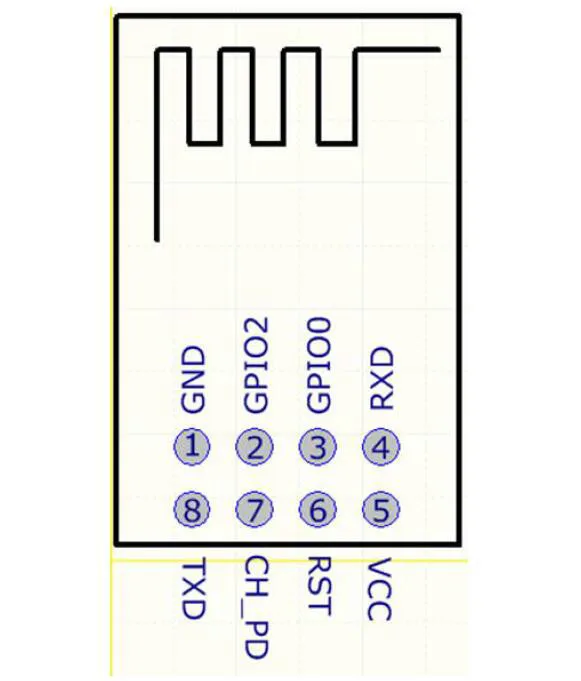 ESP8266 серийный wifi беспроводной модуль WIF приемопередатчик беспроводной модуль ESP-01