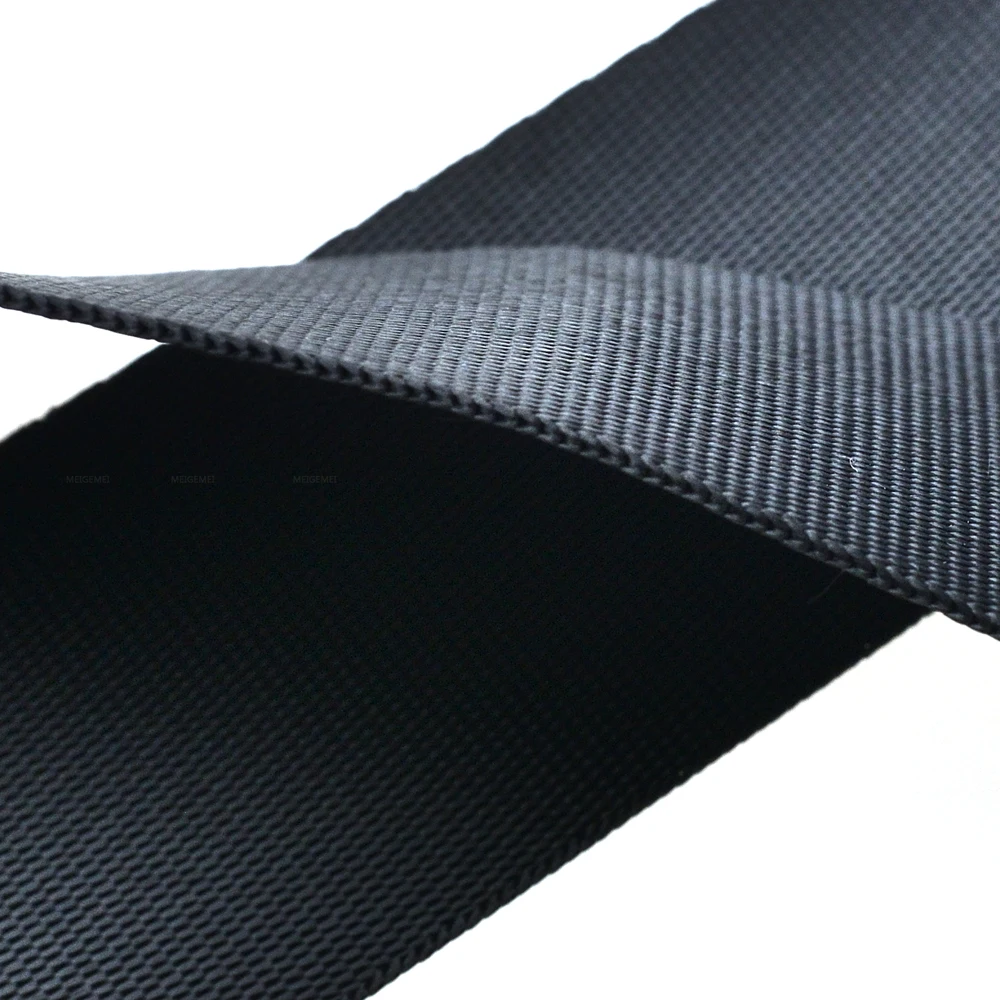 

1 yard Polyester Fibre Webbing Ribbon Band Strap Tape Dog Collar Harness Outdoor Backpack Bag Parts Black