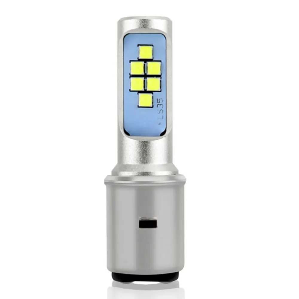 6000K LED BA20D мотоциклетная фара сверхъяркая сменная светодиодная высокая мощность