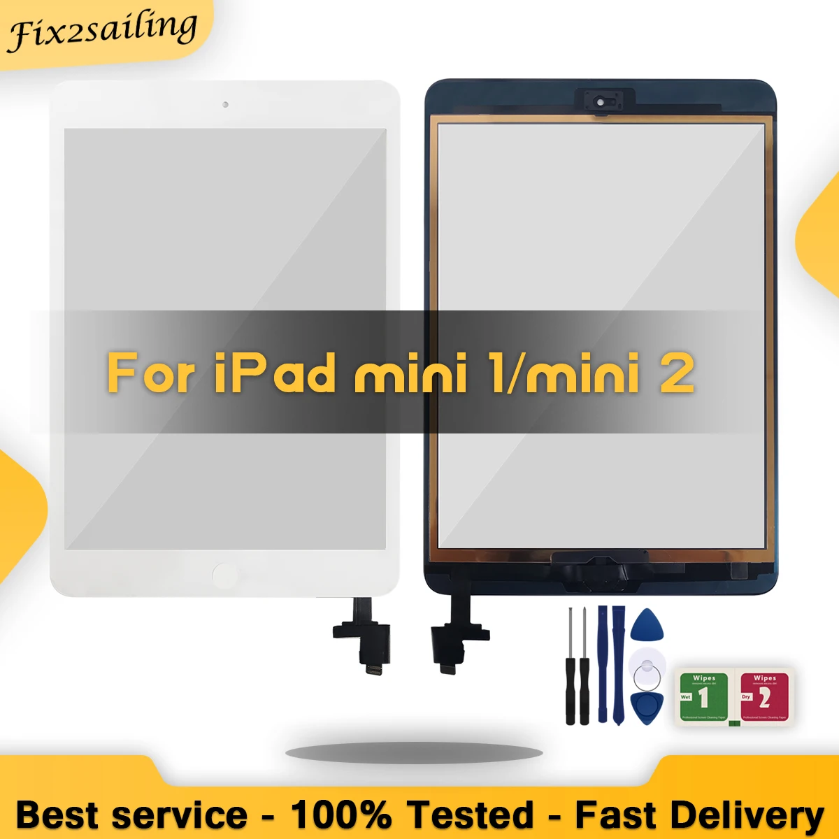 Сенсорная панель для iPad Mini 1 2 Mini1 A1432 A1454 A1455 Mini2 A1489 A1490 дигитайзер сенсорного экрана