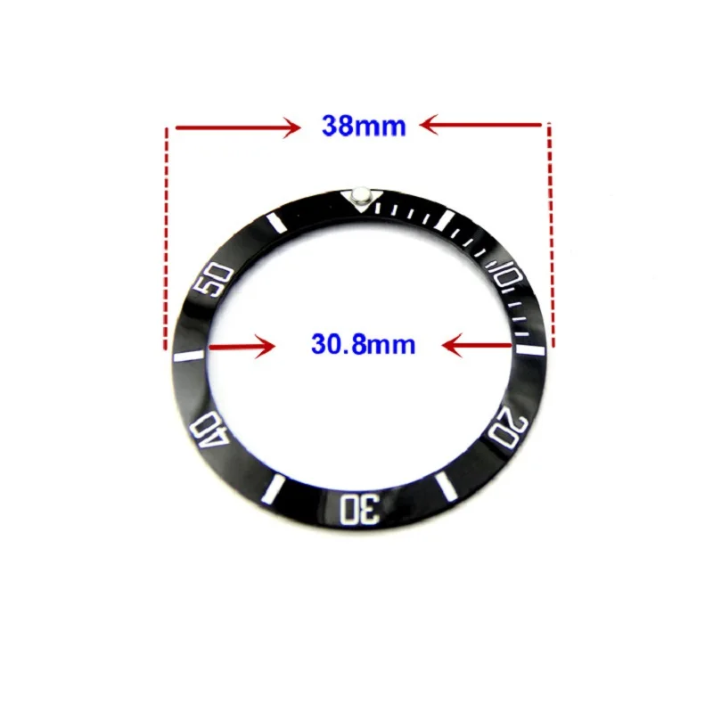 Керамическая рамка подходит для мужских часов 40 мм SUB или GMT внешний диаметр 38