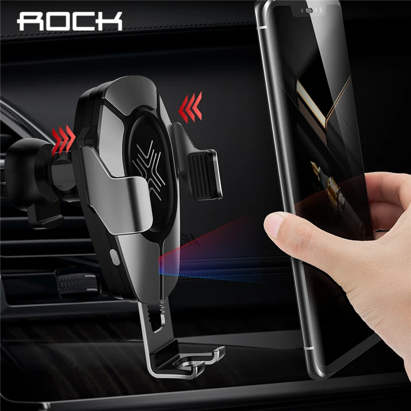 Быстрое беспроводное автомобильное зарядное устройство Rock 10 Вт 7 5 для iPhone Xr Xs Max X