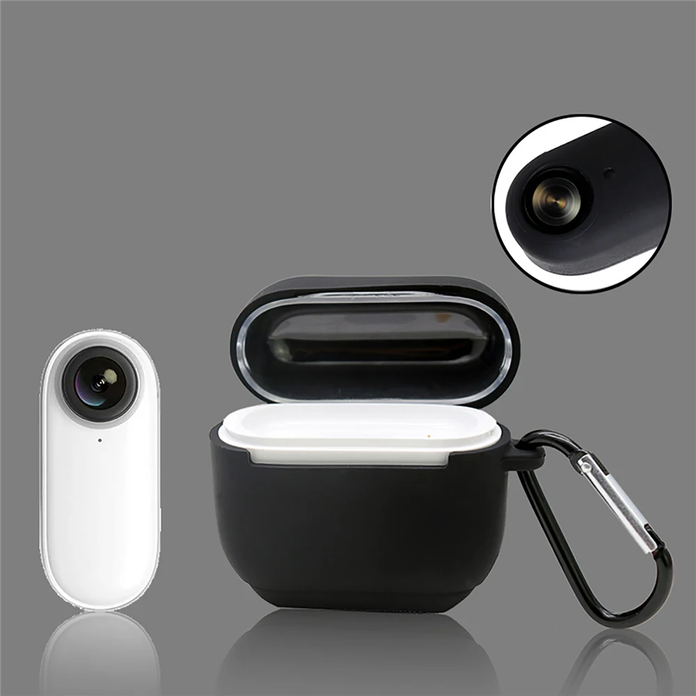 Для Insta 360 Go мягкий силиконовый защитный чехол для камеры зарядный с пряжкой