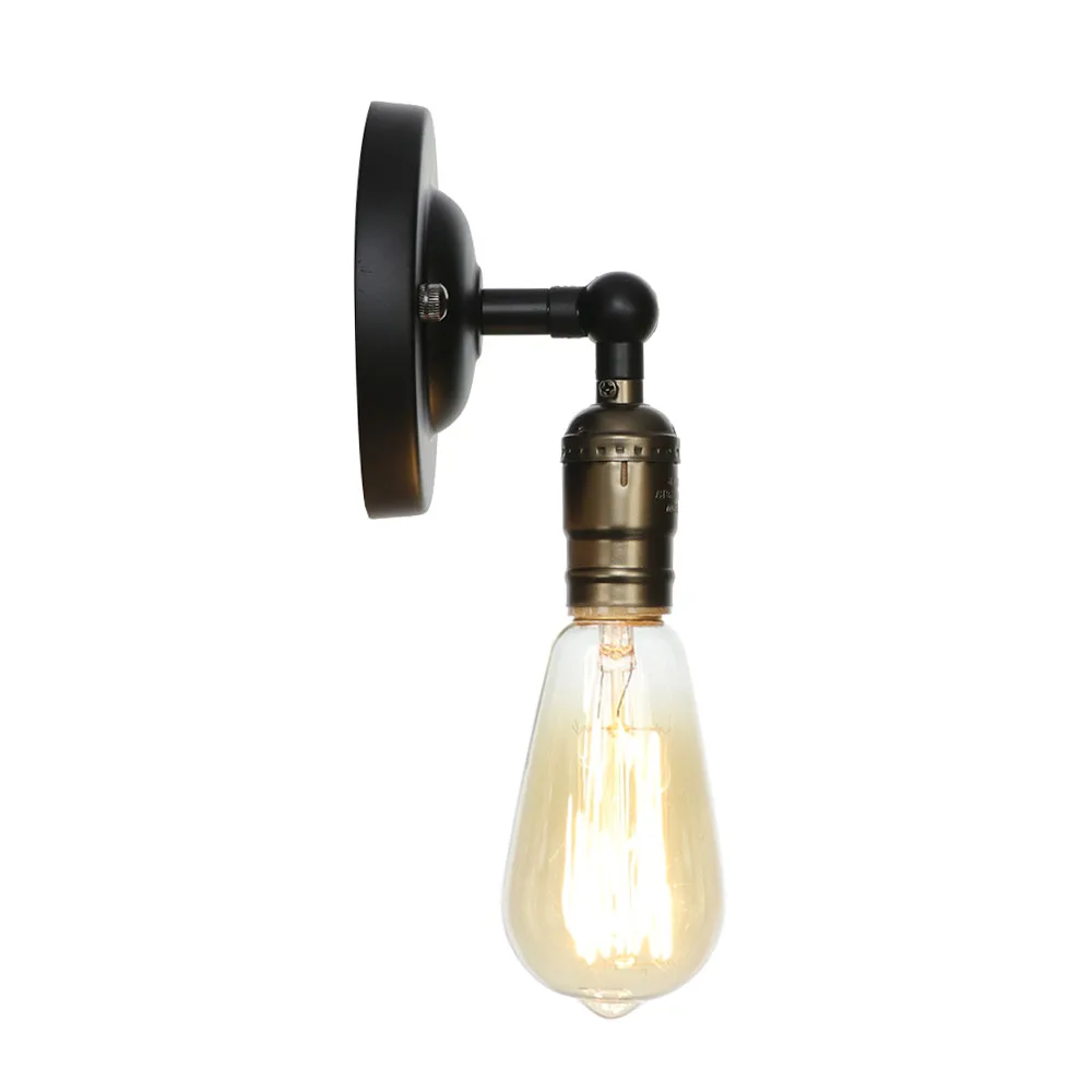 Настенный мини светильник в стиле лофт минималистичный переключатель ретро для