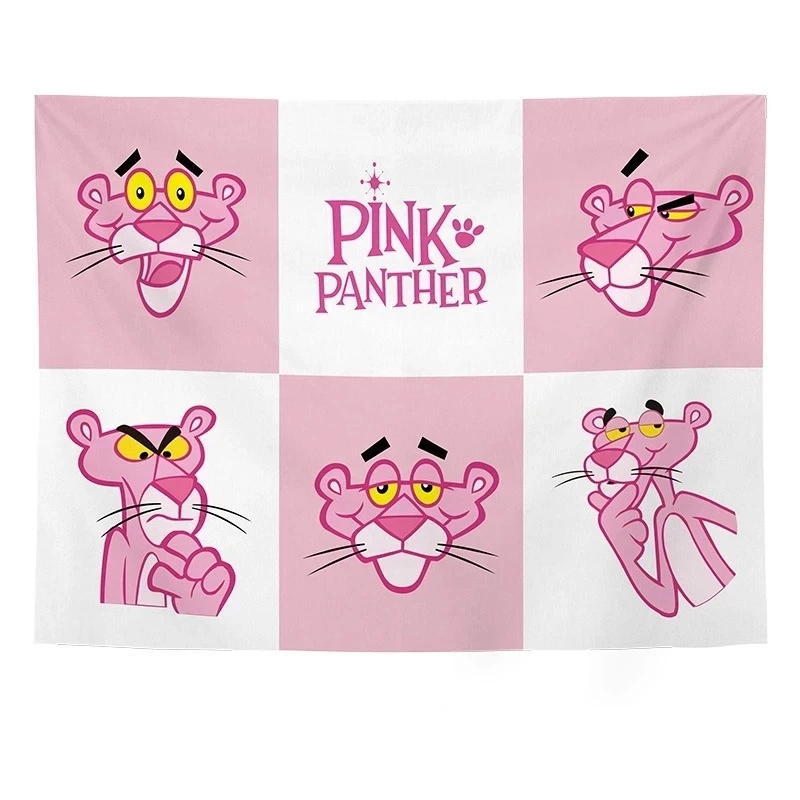 Гобелен на стену с розовой пантерой висячий гобелен Сейлор муной для девочек