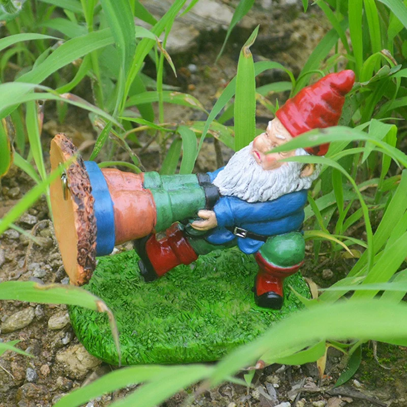 Уникальная полимерная садовая скульптура мультяшное карликовое скалолазание