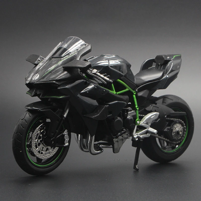 1:12 модель мотоцикла из сплава Kawasaki Dukadi Детская с акоусто оптическим приводом