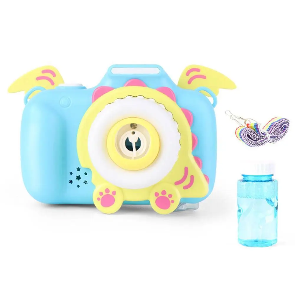 

Children's Bubble Camera Music Luminous Electric Bubble Machine Cartoon Bubble Blowing Camera Toy