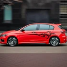 2 шт. длинные полосатые наклейки для автомобиля, украшения своими руками, Стильные наклейки для боковых кузовов автомобиля, аксессуары для тюнинга автомобиля