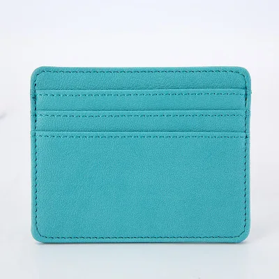 Лидер продаж брендовый мягкий кожаный мини-держатель для карт женщин милые