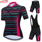 Женский комплект TELEYI из Джерси для велоспорта, летняя профессиональная одежда для велоспорта, одежда с защитой от пота для горного велосипеда, одежда для велоспорта