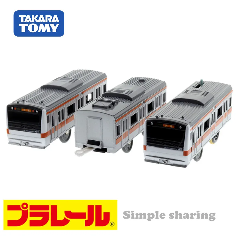 TOMY PLARAIL S 30 E233 центр линия батарея моторизованный 3 Car набор игрушечный поезд| |