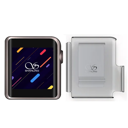 Gray and Clip case SHANLING M0 мини mp3-плеер ES9218P 32 бит/384 кГц Bluetooth AptX LDAC DSD mp3 FALC портативный музыкальный Hi-Res аудио плеер - Цвет: Gray and Clip case