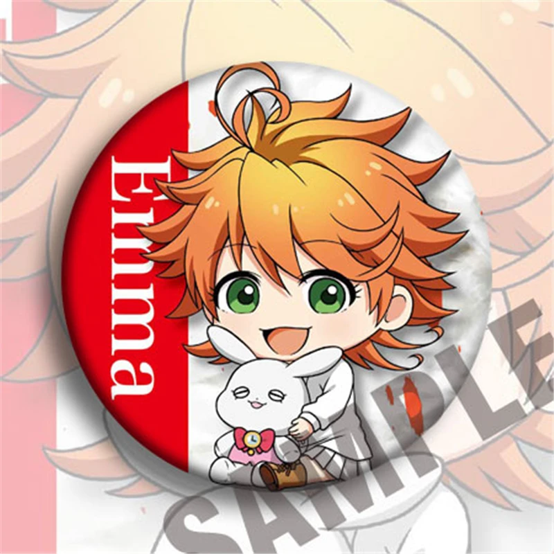 Anime Cartoon The Promised Neverland Pin Badge Brooch Cosplay Accessories Pins for Backpack Decor Boy Girl Gift 6 pcs/set | Украшения и