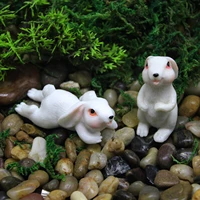 new cute fleshy micro landscape rabbit ornament creative cake mini decoration cartoon doll gardening scenery shooting props