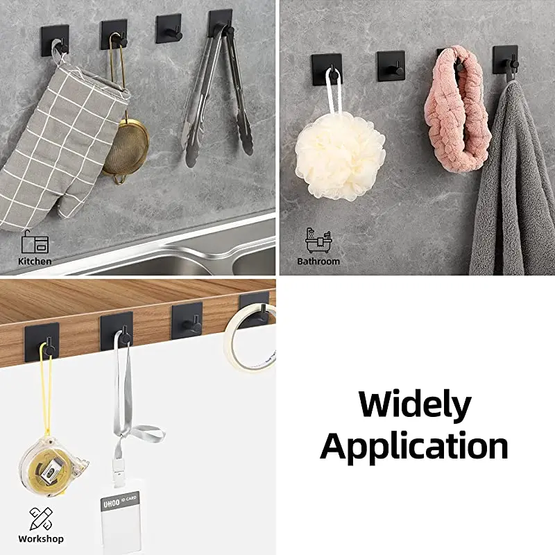 Вешалки настенные самоклеящиеся для хранения ключей, одежды и полотенец, держатель для ванной комнаты.