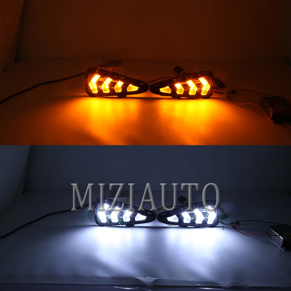 

1 set LED Daytime Running Light for Toyota Camry 2015 2016 DRL headlights Cover Fog Lamp Car-Styling External Front Fog Lamp