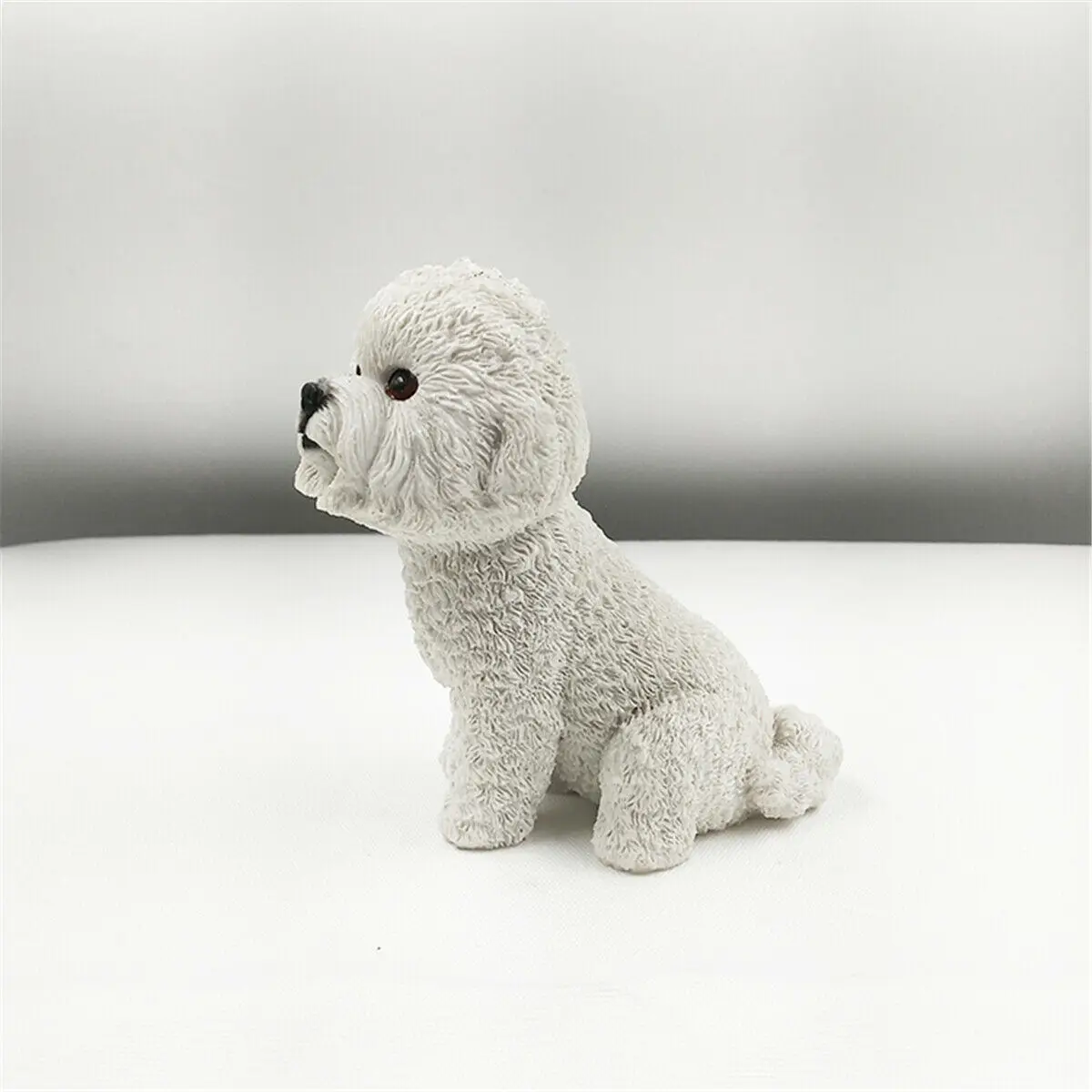 JJM British Bichon Frise Dog фигурка животного модель коллектора игрушка украшение ПВХ