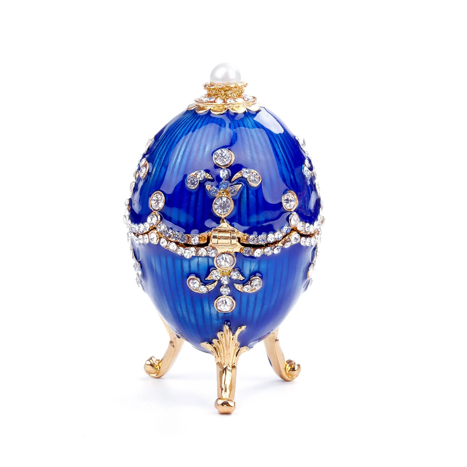 

Russian egg metal crafts home creative decoration European jewelry box business gift ornaments wholesale