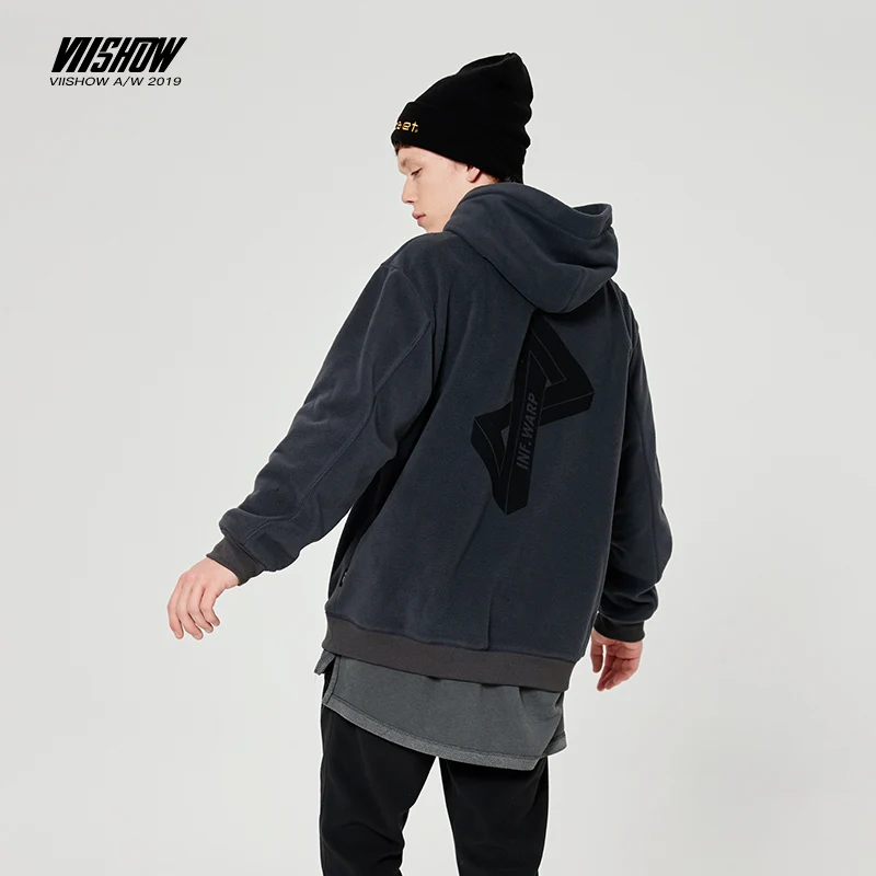VIISHOW модные толстовки мужские утепленные Мужская Уличная одежда в стиле хип хоп