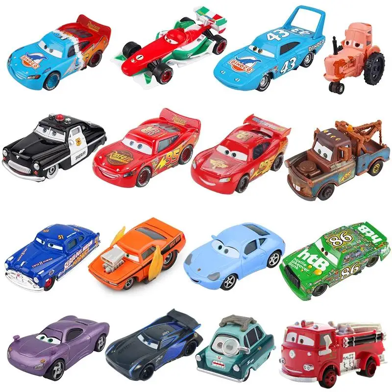 

Disney Pixar Cars 2 3 Lightning McQueen Mater Jackson Storm Ramirez 1:55 Diecast Vehicle Metal Alloy Boy Kid Toys Christmas Gift
