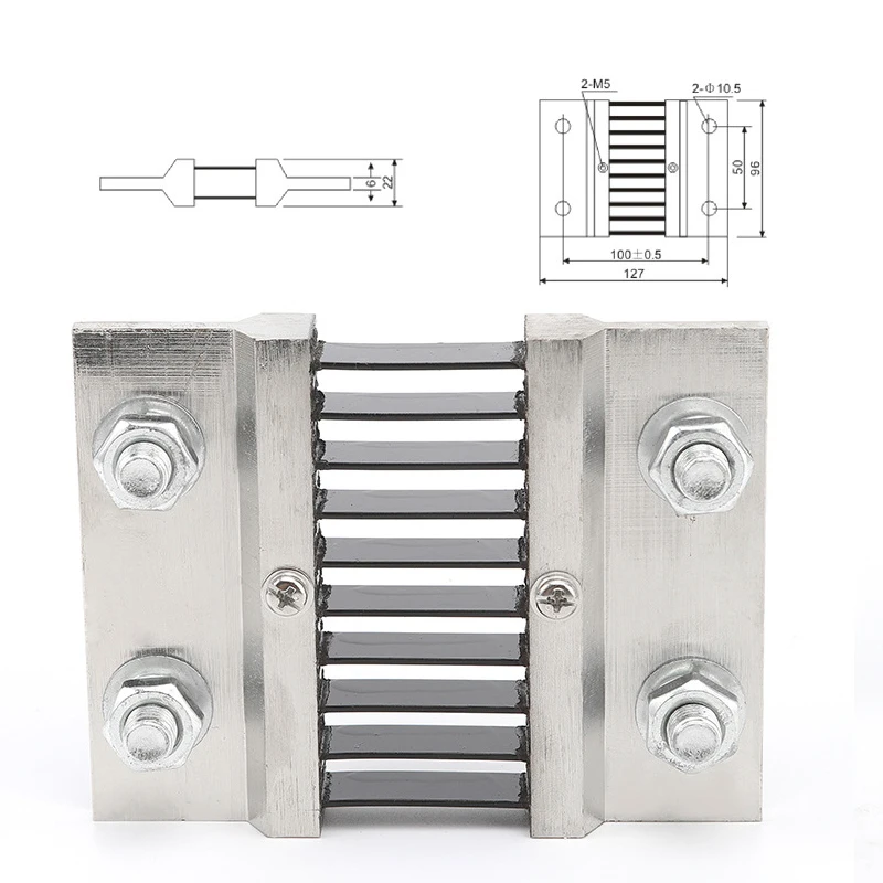 Внешний шунт FL-2 1000 А/75 мВ шунт-резистор для цифрового амперметра вольтметра