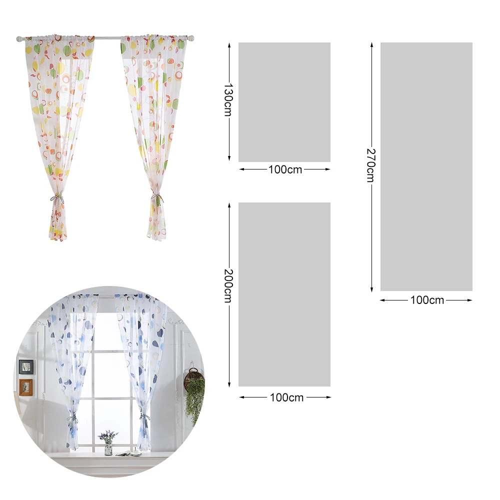 Современная кухня Короткая занавеска s String Тюль оконная драпировка панель