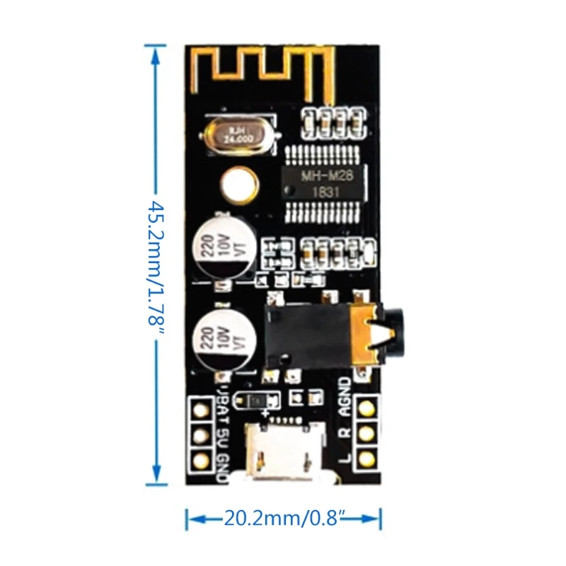 M28 Bluetooth совместимый модуль приемника 4.2o с интерфейсом 3 5 мм громкоговоритель