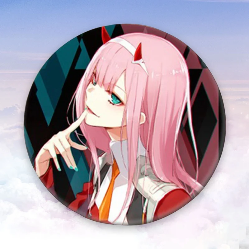 Новинка 1 шт. аниме DARLING в FRANXX значок косплея мультфильм ноль два симпатичная брошь, булавки пакеты для сбора Значки для рюкзаков