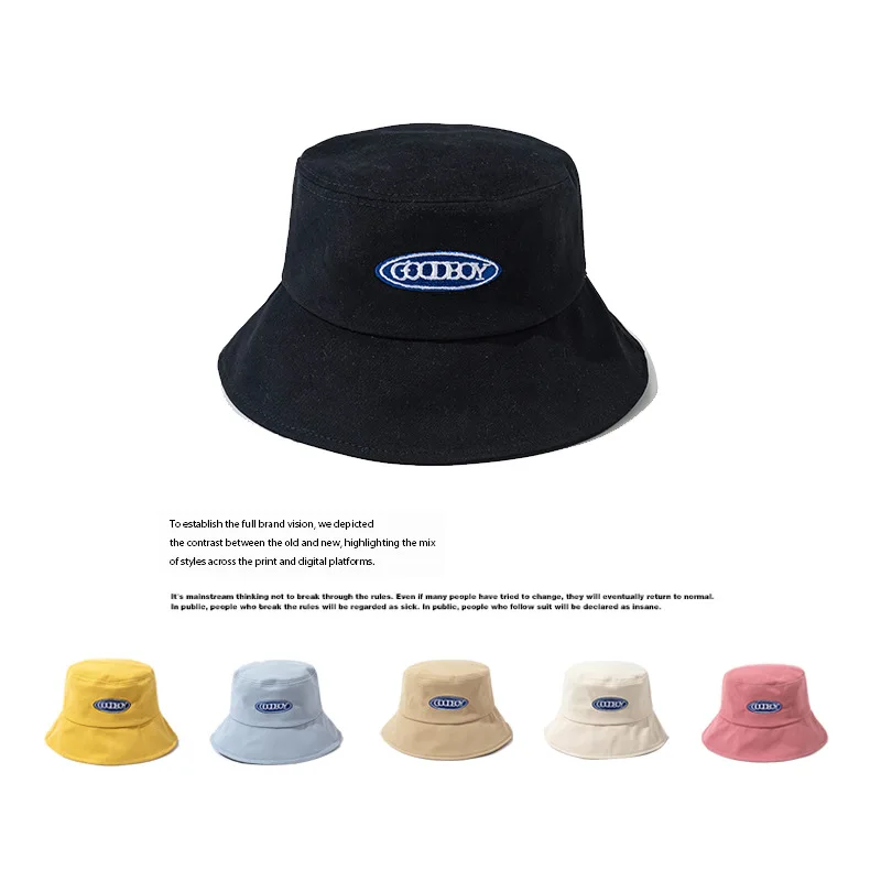 New  Fisherman Hat Fashion Summer Ladies Sun Hat Tide Letter Printing Wild Basin Hat Hip Hop Bucket Hat General D720