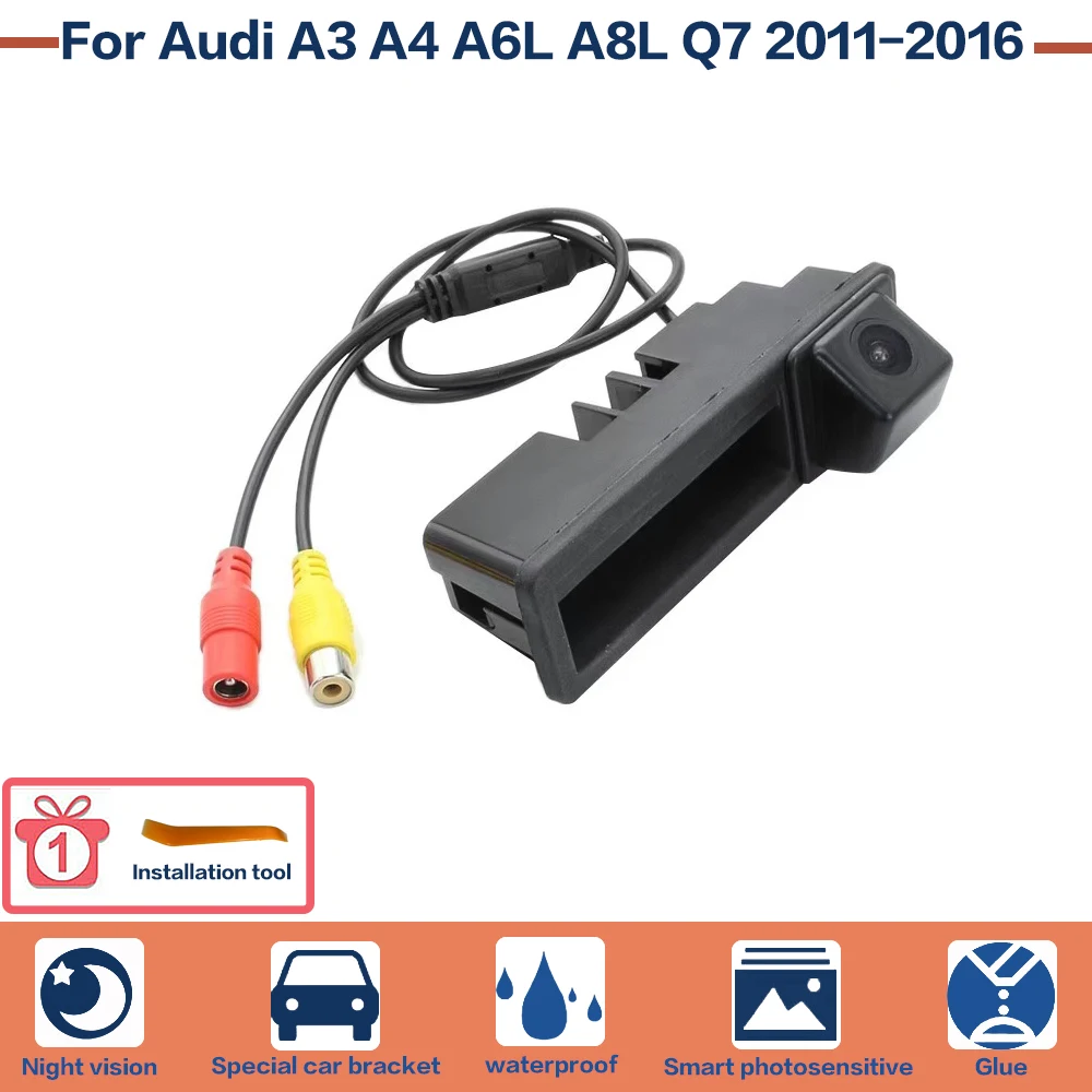 Car Rear View Reverse Backup Camera Parking HD Night Vision For Audi A3 A4 A6L A8L Q7 2011-2016
