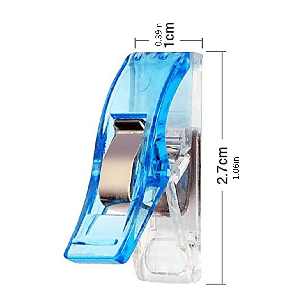 

10Pcs/50Pcs Plastic Cover Edge Edging Clips Colorful Sewing BINDING Clip for Patchwork Sewing Fixed fabric Tool Random Color