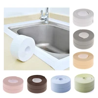 new sealing strip bathroom shower sink bath caulk tape pvc self adhesive waterproof wall sticker for bathroom kitchen seal strip