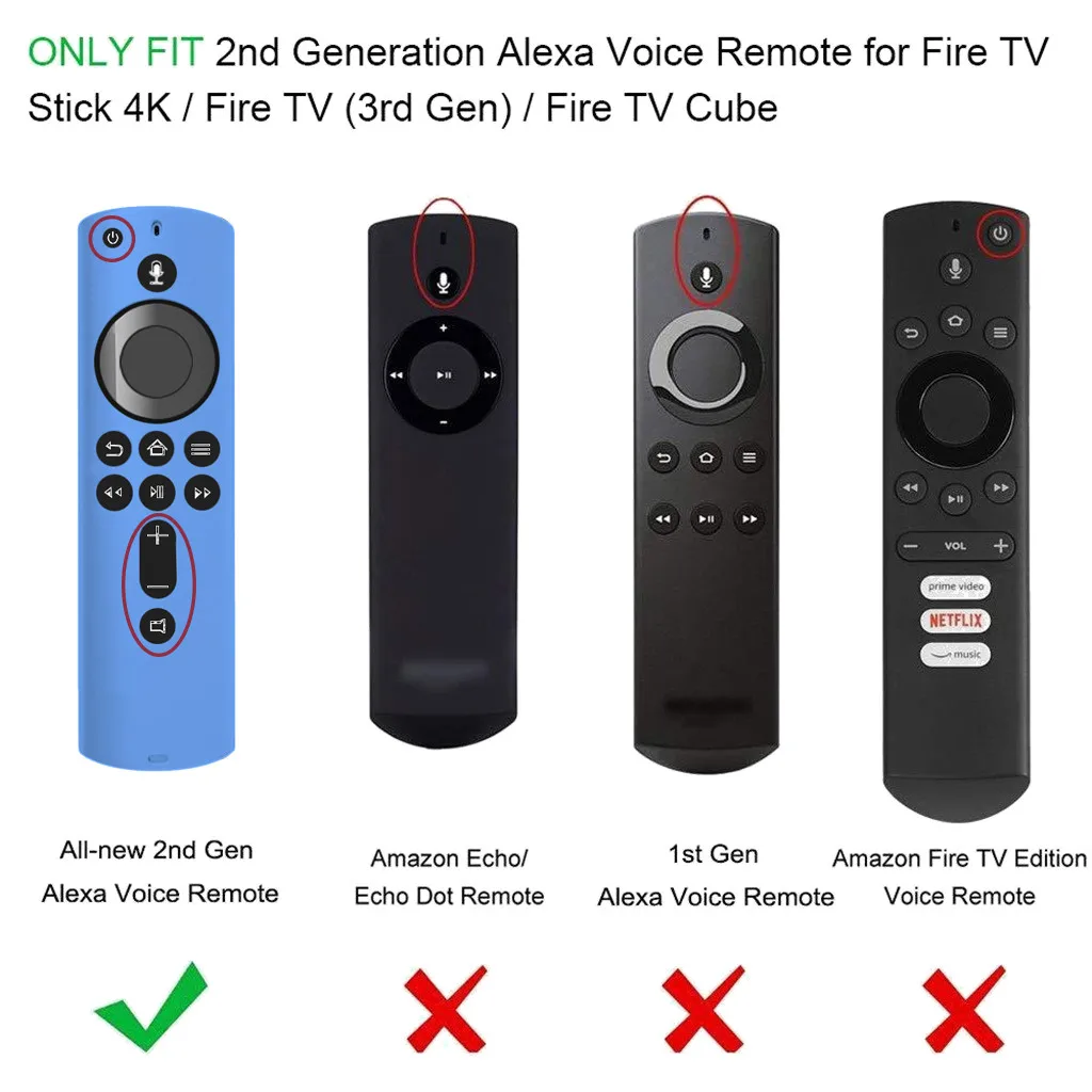 Светящийся чехол s для Amazon Fire tv Stick 4K дистанционный силиконовый светящийся