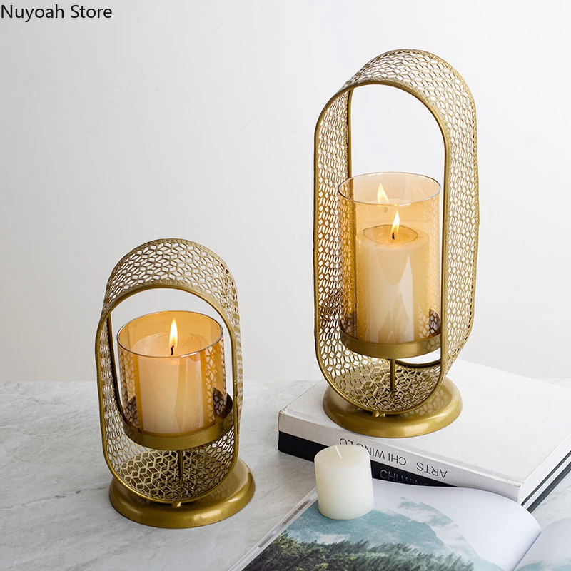 

Ретро Романтический Железный подсвечник в европейском стиле, креативный Домашний Светильник для свечи, реквизит для ужина, подсвечник, дек...