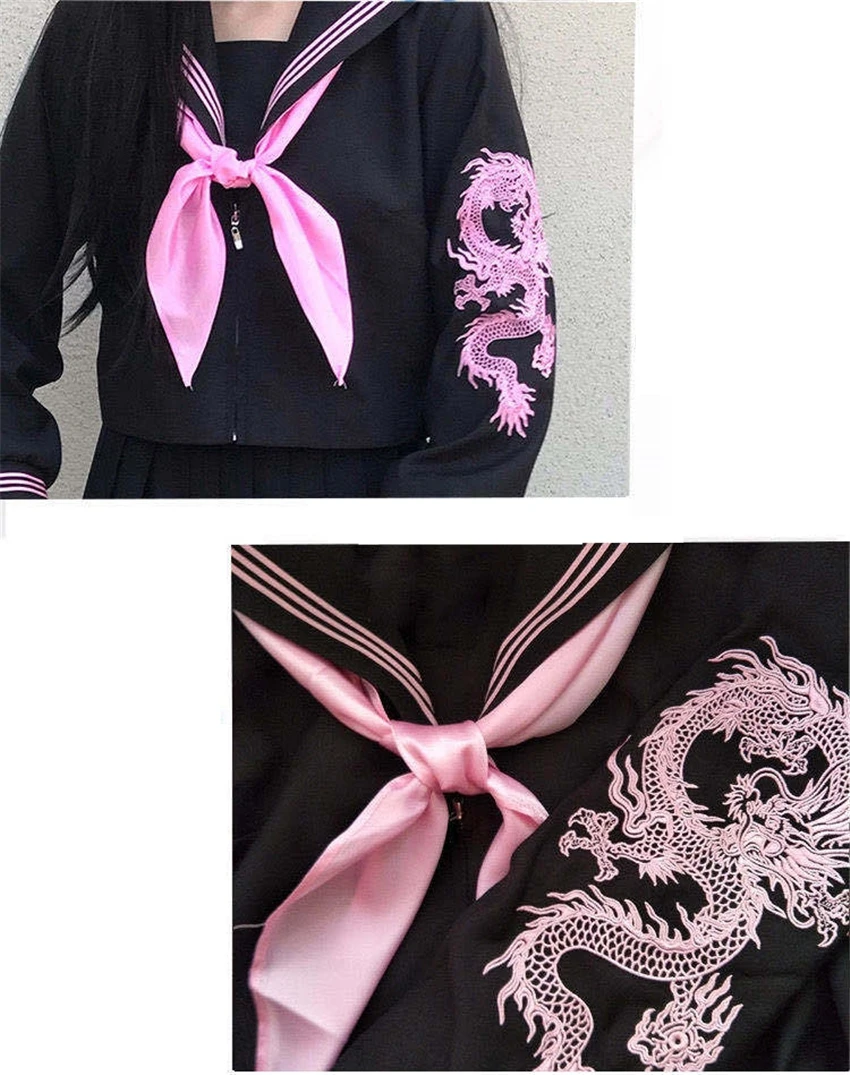 Плохие девчонки юбка JK и топ комплект японский студенческий школьная Униформа