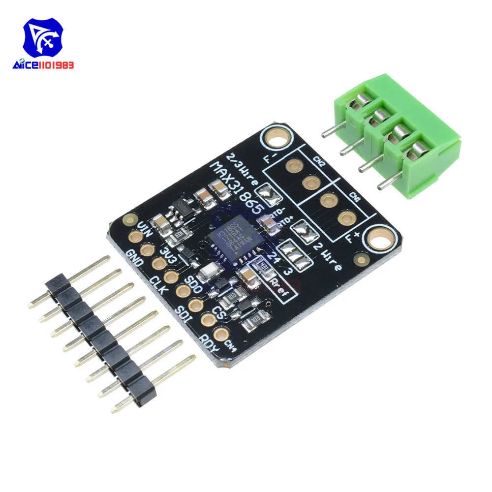 Плата усилителя датчика температуры diymore MAX31865 PT100/PT1000 RTD для Arduino | Электронные