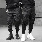 Брюки-карго Prowow мужские в стиле хип-хоп, модная уличная одежда, хлопковые джоггеры, спортивные штаны, повседневные брюки-султанки в стиле Харадзюку, черная одежда
