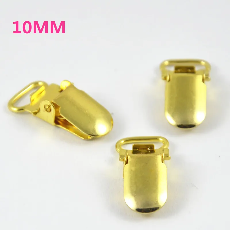 50 шт Золотой Серебряный тон металла Овальные Детские держатели для сосок клип