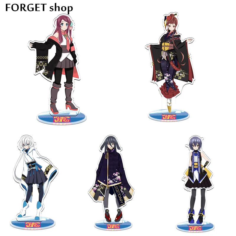 

Anime Zombie Land Saga Figura Minamoto Sakura Nikaido Saki Mizuno Ai Konno Junko Acrylic Dolls Figure Toy 21cm For Fans Gift