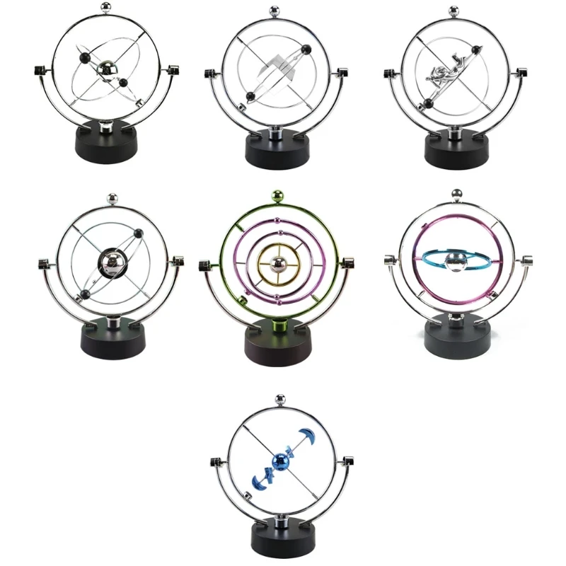 

Electronic Perpetual Motion Desk Toy Movement Swing Ball Electric Wiggler Newtons Cradle Balance Ball Home Office Decor