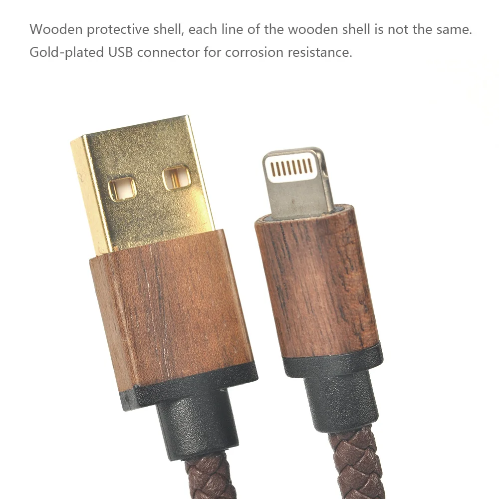 Cacoy 30cm MFi Certified For Lightning Cable PU Leather Data for iPhone XS Max/X/8/7 Plus/ 6/6s Plus iPad Mini/Pro Air | Электроника