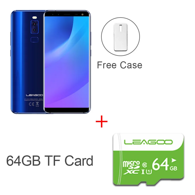 S8 BLUE N 64GB CARD LEAGOO S8 смартфон 5,72 ''HD+ ips 1440*720 экран Android 7,0 MTK6750 Восьмиядерный 3 ГБ+ 32 ГБ четырехъядерный камера отпечаток пальца 4G мобильный телефон - Цвет: S8 BLUE N 64GB CARD
