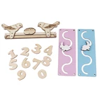 Занятая доска сделай сам Аксессуары материал утка горка доска для раннего развития детей деревянные игрушки Скрапбукинг пазл Товары для малышей