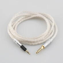 Audiocrast 8 Core Silver Plated OCC Earphone Cable For Sennheiser HD598 HD559 hd569 hd579 hd599 hd558 hd518