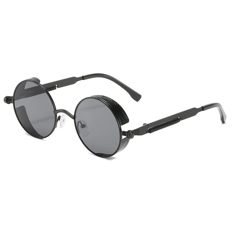 Солнцезащитные очки в стиле стимпанк UV400 для мужчин и женщин готические