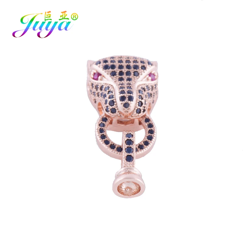 Rose Gold Red Eye Juya DIY бусины ювелирные изделия застежки поставки Леопард застежка для закрывания Дракон застежки для натуральных камней Жемчуг Бисероплетение ювелирных изделий - Цвет: Rose Gold Red Eye