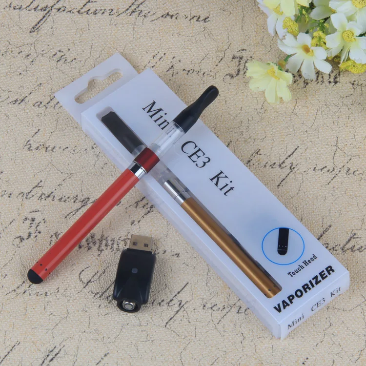 

CE3 Blister Kit 510 Thread O PEN Touch MINI Ce3 kits atomizer 280mAh Battery electronic cigarettes vaporizer blister ecig kit