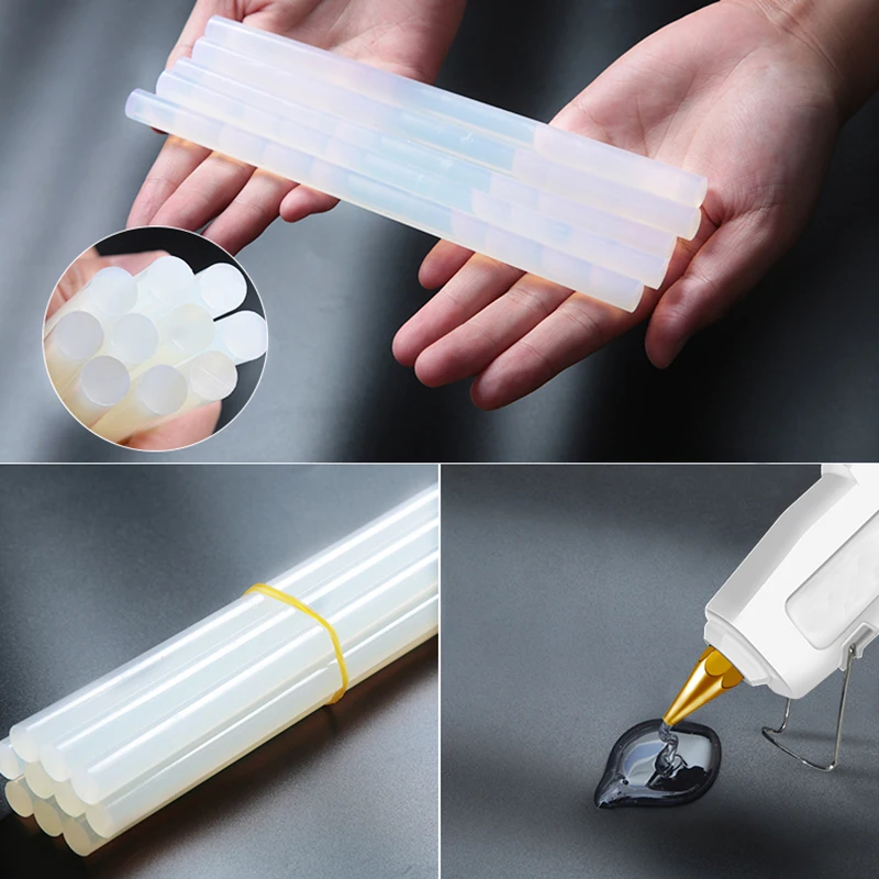 

20PCS High Quality Repair Toy Electric Glue Gun Length Transparent High Viscosity Temperature Resistance Hot Melt Glue Stick