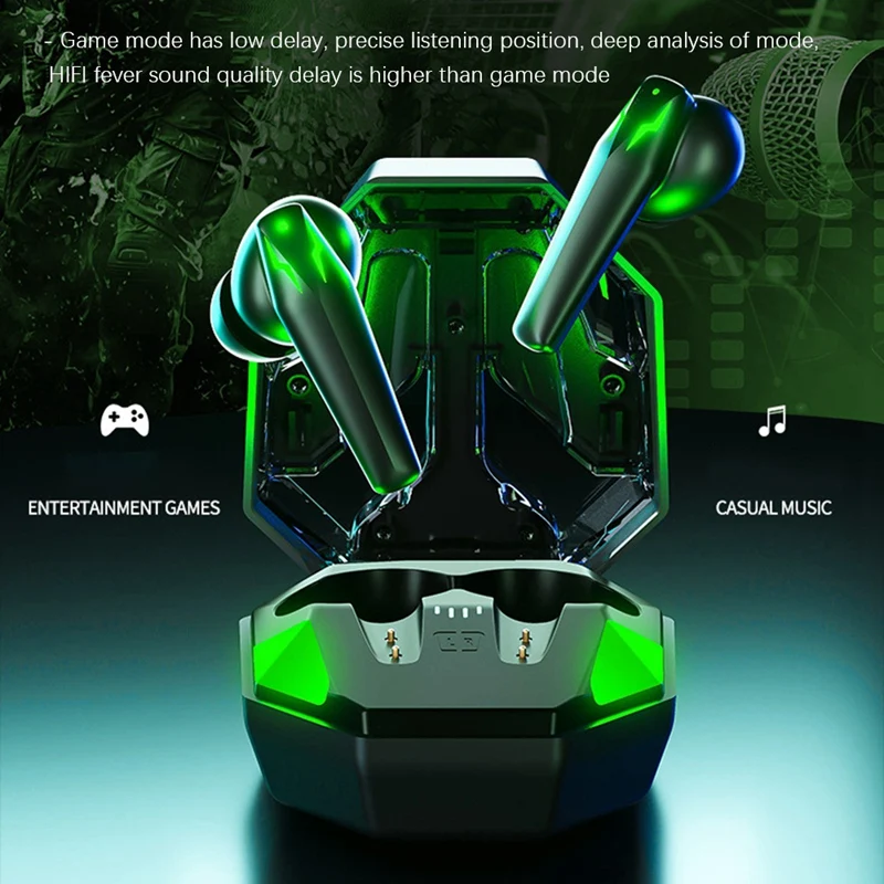 GM1 TWS Bluetooth Earphone For All Smart Phone Sport Headphones Stereo Earbud In-Ear Wireless Earphones | Электроника